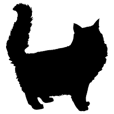 Download Fluffy Cat Silhouette Free Svg