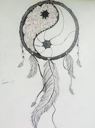 Black And White Yin Yang Dream Catcher Drawing Please Catch My Nightmares Yin Yang Mandala Dream Catcher Tumblr Inspired By Lorraine Dream Catcher Drawing Dream Catcher Tattoo Yin Yang Tattoos