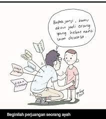 Seorang ayah tak akan membiarkan anaknya sendirian. Perjuangan Seorang Ayah Kaskus