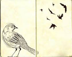 Black Bird Singing In The Dead Of Night Meaning Blackbird Fly Flying Bird Tattoo Black Bird Fly Black Bird