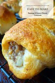 Sausage And Cream Cheese Crescents The Mccallum S Shamrock Patch Recipe Crescent Recipes Crescent Roll Recipes Food