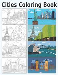 These are coloring pages for the really advanced coloring page enthusiasts. Amazon Com Cities Coloring Book 29 Famous Places Or Cities To Color Travel Coloring Pages 9798689672571 Coloringbooks Sunshine Books