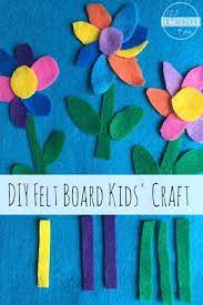 Make two teams and stand one s from blindfold guess : Felt Board Flower Craft