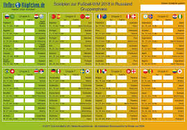 Die sieger und zweitplatzierten aller zehn qualifikationsgruppen qualifizieren sich direkt für die endrunde. Fussball Wm 2018 Spielplan Als Pdf Datei Zum Ausdrucken