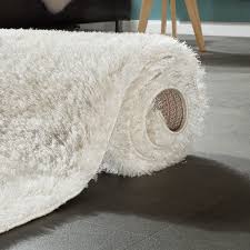 Beste handgemachte teppiche in schönen designs! Edler Teppich Shaggy Hochflor Einfarbig Flauschig Glanzend In Weiss Ebay