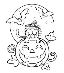 The spruce / kelly miller halloween coloring pages can be fun for younger kids, older kids, and even adults. Happy Halloween Cat Coloring Page Free Printable Coloring Pages For Kids