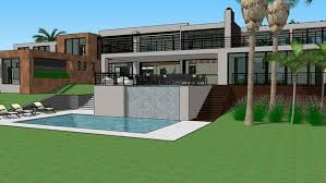 Pin By Inokenty On Sketchup 3d Modern Mansion Mansions Pool Houses