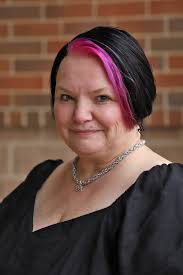 Author promoting books and social media links