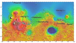 Mars landing sites, including perseverance: Nasa Studying 4 Landing Site Options For 2016 Mars Mission Space