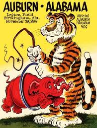 Auburn Vs Alabama Poster 1959 Football Poster Auburn Football Auburn Vs Auburn Tigers Football