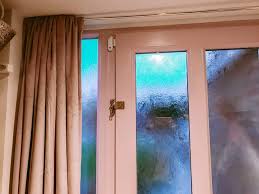 The foam backed patio panel curtain will keep cold air out in winter months and will trap air conditioned air in the summer; How To Keep In The Heat With A Cosy Velvet Door Curtain Pinkscharming