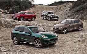 2014 Jeep Grand Cherokee Summit 4x4 Ecodiesel Vs 2013 Mercedes Benz Ml350 Bluetec Vs Porsche Cayenne Diesel Vs Volkswagen Touareg Tdi Luxury Diesel Suv Com Suv Comparison Volkswagen Touareg Volkswagen