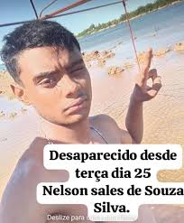 Nelson Sales (16) de idade morador do bairro Vilinha está desaparecido  desde do dia 25/06 Segundo o seu irmão ele saiu para pegar um dinheiro na  casa do pai e até o