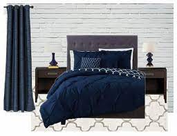 Using lighter touches of navy blue to accent gray walls, bedding, and other gray features can create a powerful effect. Navy Blue And Gray Bedroom Ideas The Handyman S Daughter