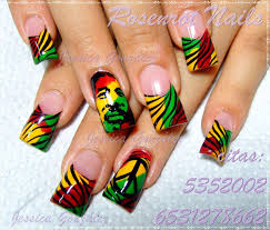 Pin By Courtney Evans On Nails Rasta Nails Cute Nails Nail Designs