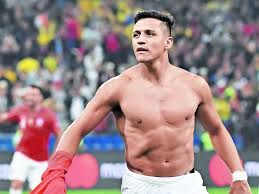 The website contains a statistic about the performance data of the player. Expertos Analizan El Cuerpo Perfecto De Alexis Sanchez
