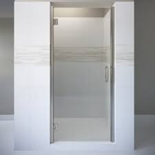 Basco Coppia 25 56 X 72 Hinged Frameless Shower Door Glass Type Aquaglidexp Clear Finish Brushed Nickel Shower Doors Frameless Shower Frameless Shower Doors