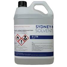 Mineral spirits or denatured alcohol you will need one of these cleaners to prepare the surface. Ethanol Denatured Alcohol 5 Litre Sydney Solvents