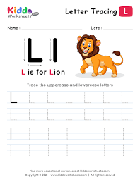 G as in good or a 'hard' g as in … Letter Tracing Alphabet L Kiddoworksheets