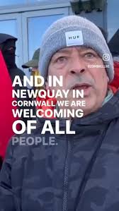 Protester explains why he is supporting refugees in Cornwall