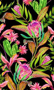 Gorgeous seamless patchwork pattern from colorful traditional painted tin glazed ceramic tilework vintage illustration. 25 New Ideas For Flowers Black Background Painting Floral Patterns Black Background Painting Flowers Black Background Floral Painting