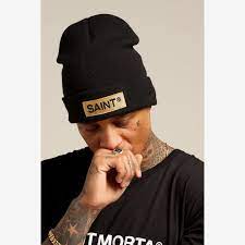 Saint Morta Og Beanie Black Gold Culture Kings Nz Beanie Culture Kings Clothes