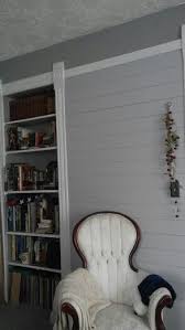 While pinterest has been paying homage to the warmer end of the gray world with colours like sherwin williams repose gray and benjamin moore revere pewter, there has been one colour that's been patiently waiting for its time in the sun (or in the shade more appropriately) and its time has come! Painted Plank Wall Behr Silver Bullet Pretty Behr Gray Paint Gray Painted Walls Grey Paint