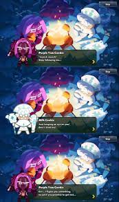 Cookie Run Updates Hiatus On Twitter Ovenbreak Part 5 Purple Yam Cookie S Adventures Featuring Milk Cookie Purple Yam And Milk Cookies Are On Their Way To Dragon S Valley In Search Of the playable kingdom starting original cast, she's the meaningful name:
