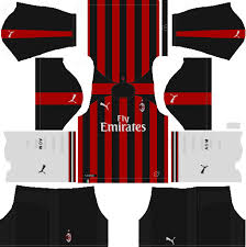 Ac milan 2018 19 puma away kit 18 19 kits football shirt. Ac Milan 2018 19 Dream League Soccer Kits Logo
