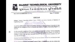 Gtu invites 'expression of interest (eoi)' for the first year of be & diploma (engineering) under 'aicte scheme for writing technical books in. Gtu Circular Summer Internship 3170001 Sem 7 Important Information Youtube