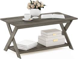 Late 20th century american french provincial coffee and cocktail tables. Buy Furinno Modern Simplistic Criss Crossed Coffee Table French Oak Grey Online In Taiwan B08xx3v5dd