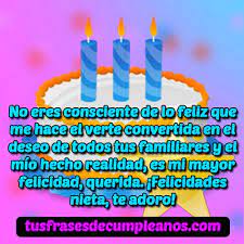 Mensajes De Feliz Cumpleanos Para Una Nieta Frases Lindas