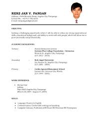 job resume format, cv resume sample