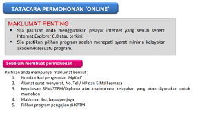 Permohonan masuk bagi program peringkat diploma di kptm kuantan bagi sesi november 2020 masih dibuka. Borang Permohonan Kptm 2019 Online Dan Syarat Kemasukan