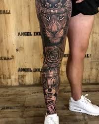 Angelinkbali Original Account Di Instagram Lionking Liontattoo Legtattoo Balitattoo Chicanotattoo Full Leg Tattoos Leg Sleeve Tattoo Chest Piece Tattoos