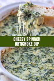 Cheesy Spinach And Artichoke Dip Recipe Restaurant Appetizers Artichoke Dip Recipe Food