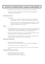 Structure Of An Extended Essay