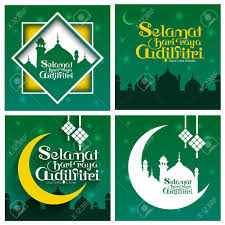 It's a day to celebrate together. 4 Set Of Selamat Hari Raya Aidilfitri Vector Design Translation Royalty Free Cliparts Vectors And Stock Illustration Image 77669935