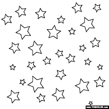 Stars In The Sky Coloring Page Star Coloring Pages Coloring Pages Drawing Stars