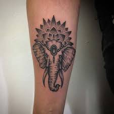 61 Cool And Creative Elephant Tattoo Ideas Stayglam Elephant Tattoo Design Elephant Tattoo Small Small Mandala Tattoo