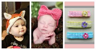 If required, embroider flowers on top of shoe as illustrated. Adorable Baby Headband Free Knitting Pattern