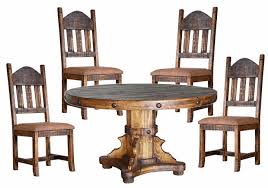 Nothing says home sweet home better than a dining room with a little rustic style. Rustic Round Dining Table Set Round Dining Table Set Round Table