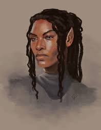 Character portrait study. I need more elves of color please and thank you. 