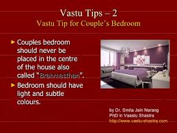 If the bedroom zone in north east is cut or low, then use any light shade of silver grey, white, or any metallic colour. Vastu Tips 2 Couples Bedroom