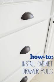 How To Install Cabinet Drawer Pulls Love Pomegranate House Diy Kitchen Accessories Drawer Pulls Cabinet And Drawer Pulls