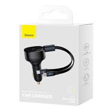 BASEUS CAR CHARGER -  2 IN 1-33W  
