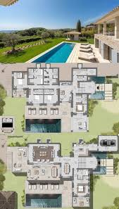 Modern Villa For Sale In Saint Tropez Near Tahiti Beach 430 Sqm Plansdemaisonatypique Modern House Plans Modern House Floor Plans Mansion Floor Plan