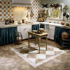 Smaller tiles are more often used for shower floors since grout lines provide better traction and prevent slips, while larger tiles are used more frequently used for shower walls since they make cleaning simpler and smaller spaces seem larger. Decorative Kitchen Floor Tile Design Home Interiors French Kitchen Decor Country Kitchen Designs Kitchen Flooring