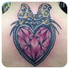 Heart Shaped Diamond Diamond Heart Tattoo Heart Tattoo Tattoos