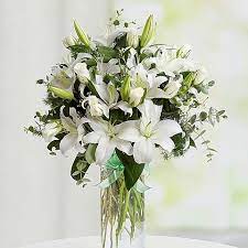 As long as our florist has the. White Serenity Bouquet
